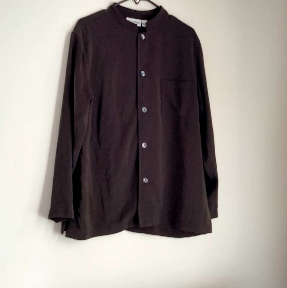 Chico's Private Edition Jacket Women 3 Dark Gray Lightweight Versatile Office